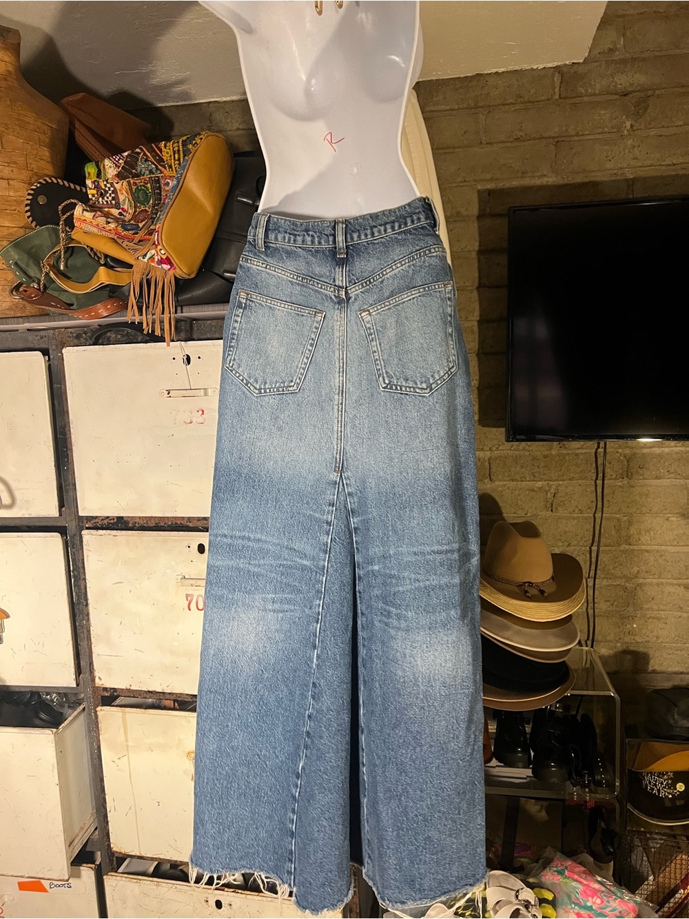 Reformation  Blue High-Waist Women's skirt.